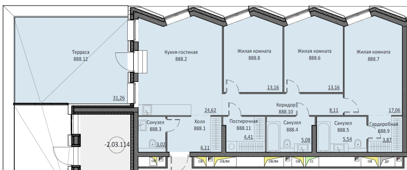 4 ккв (Евро) 134,7 м²