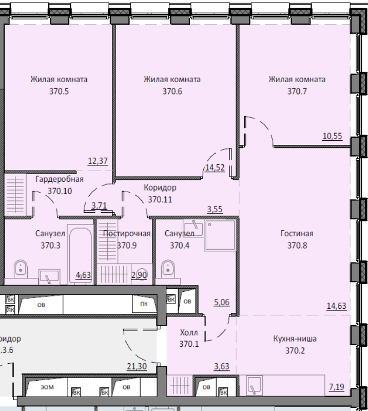 4 ккв (Евро) 82,8 м²