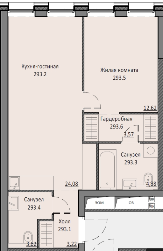 2 ккв (Евро) 51,9 м²