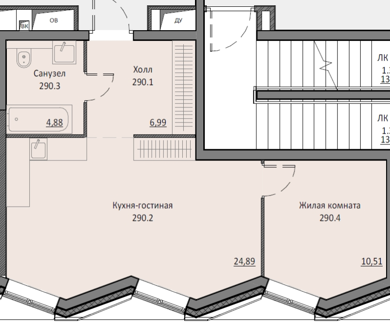 2 ккв (Евро) 47,2 м²
