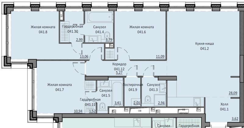 4 ккв (Евро) 89,5 м²