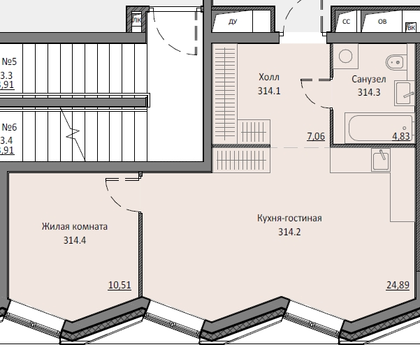2 ккв (Евро) 47,1 м²