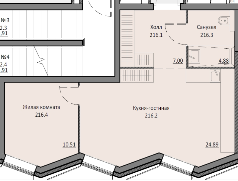 2 ккв (Евро) 47,2 м²