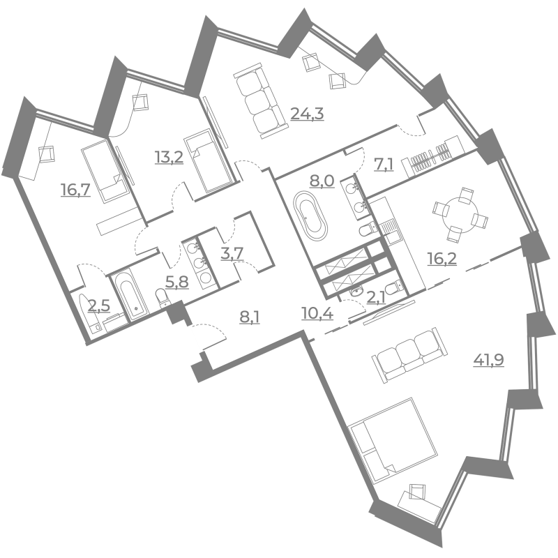 5 ккв (Евро) 160,4 м²