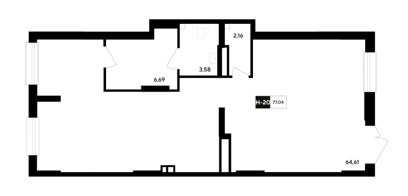 К. пом 77 м²
