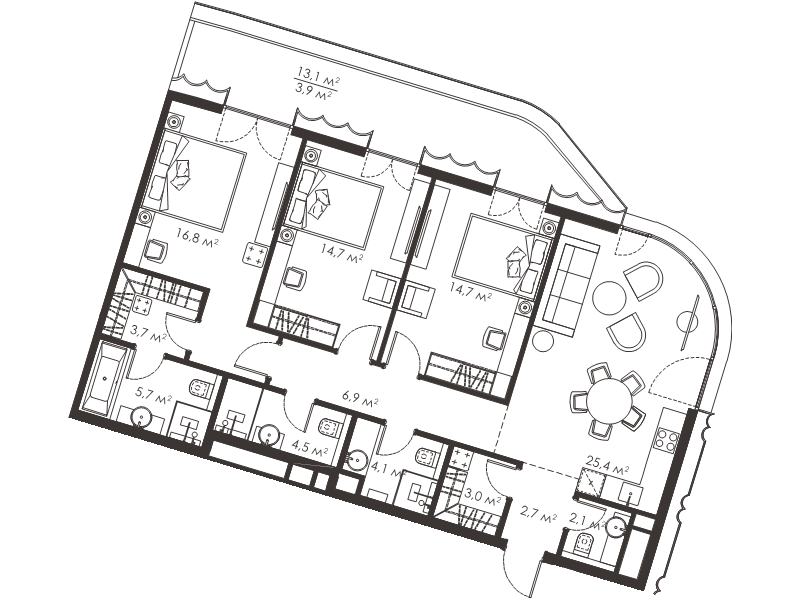4 ккв (Евро) 108,2 м²