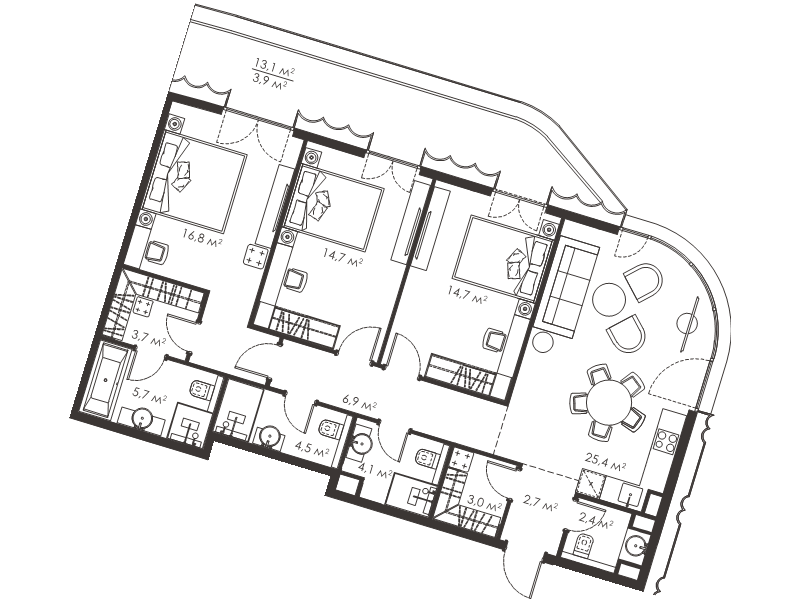 4 ккв (Евро) 108,5 м²