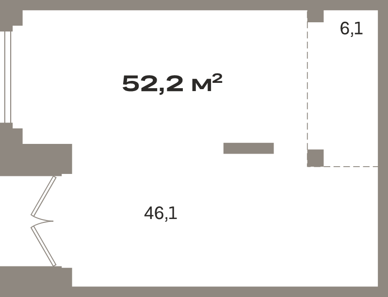 К. пом 52,2 м²