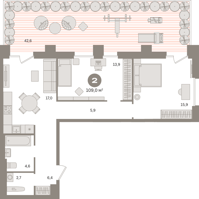 3 ккв (Евро) 109 м²