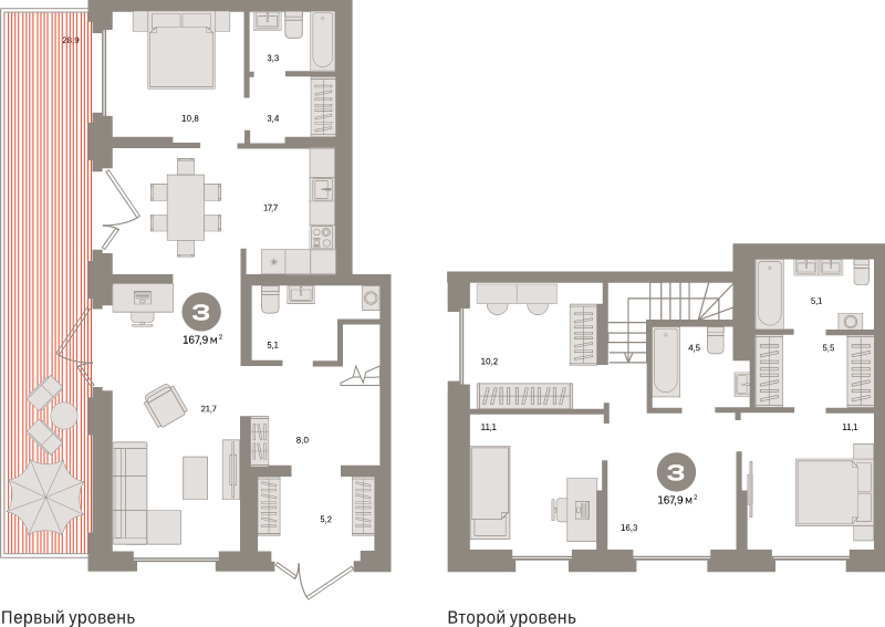 4 ккв (Евро) 167,9 м²