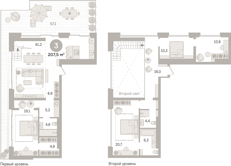 4 ккв (Евро) 207,5 м²