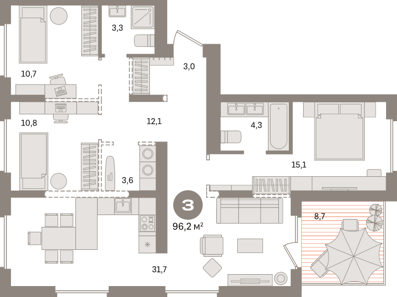 4 ккв (Евро) 103,3 м²