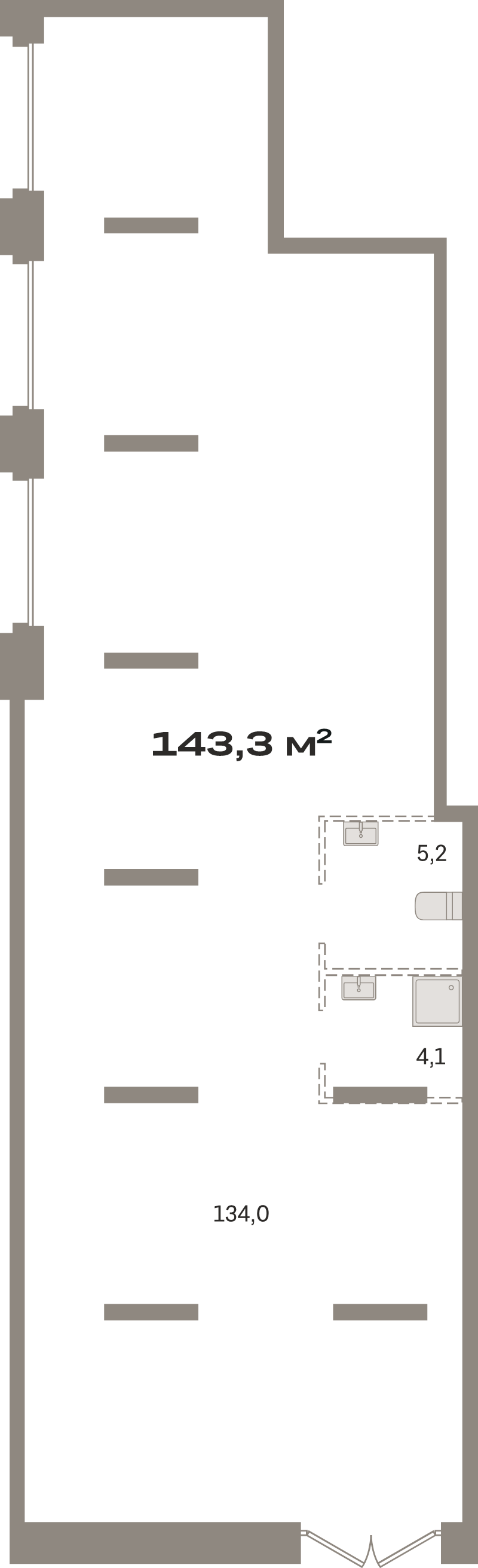 К. пом 143,3 м²