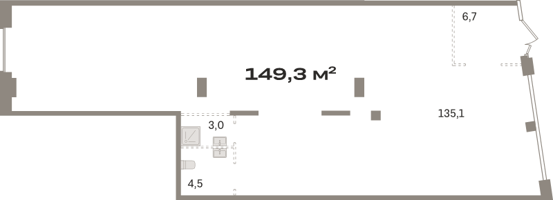 К. пом 149,3 м²