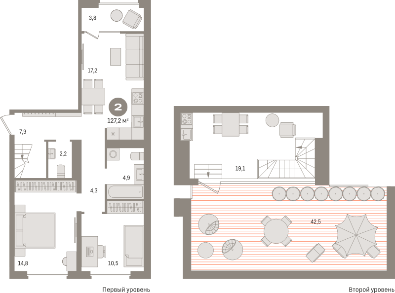 3 ккв (Евро) 127,7 м²