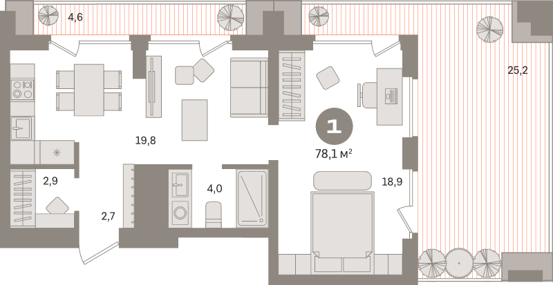 2 ккв (Евро) 77,5 м²