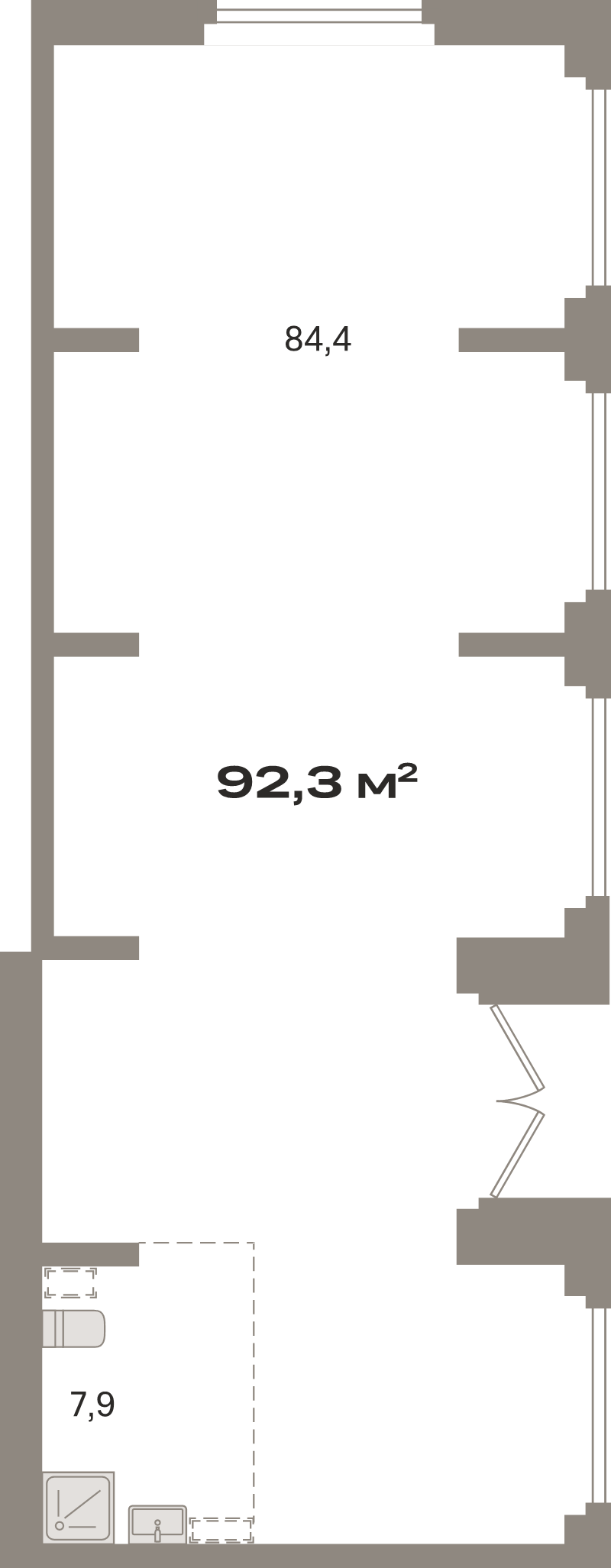 К. пом 92,3 м²