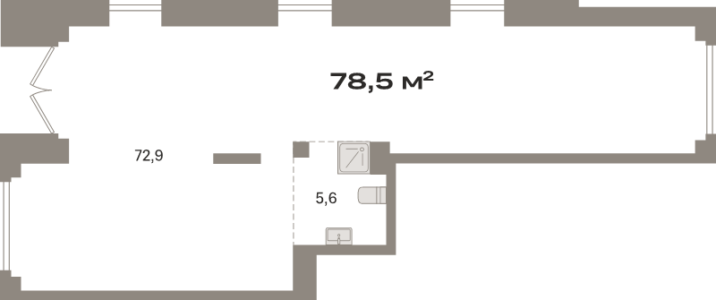 К. пом 78,5 м²