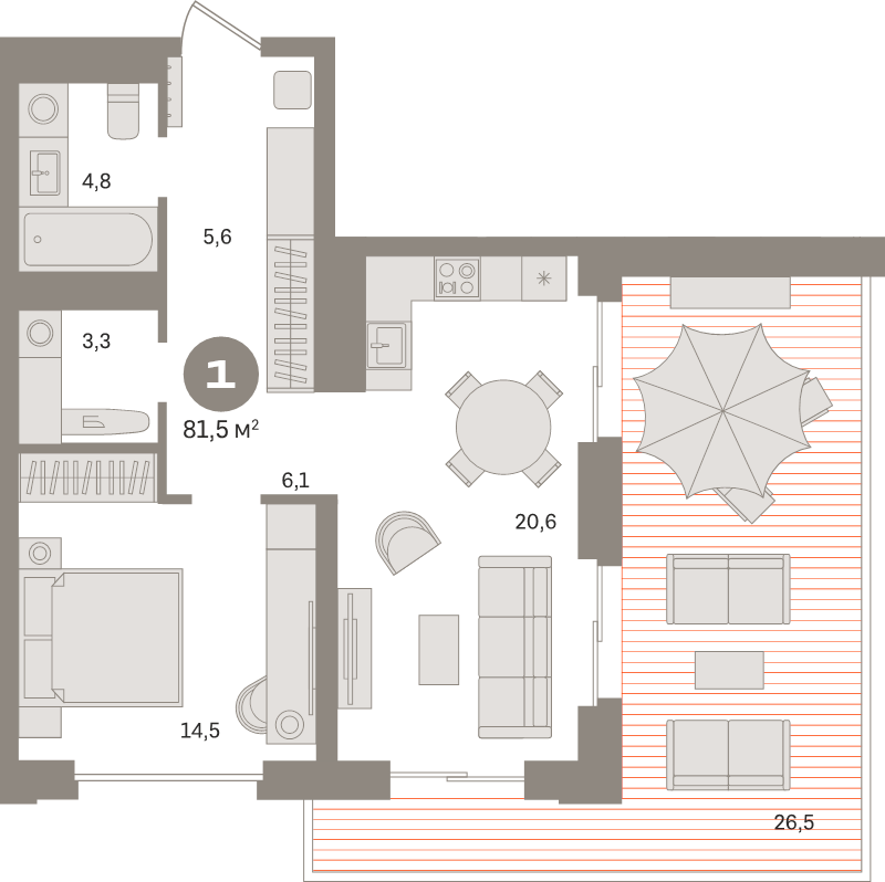 2 ккв (Евро) 85,5 м²