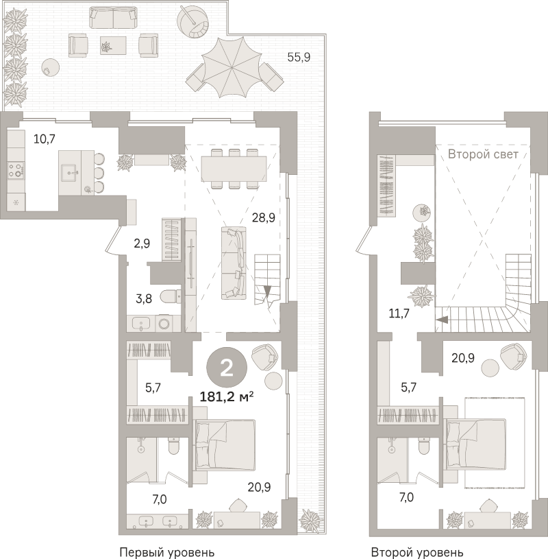 3 ккв (Евро) 181,2 м²