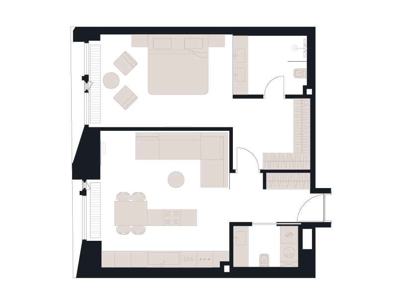 2 ккв (Евро) 67,3 м²