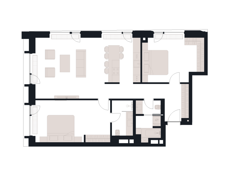 3 ккв (Евро) 104,3 м²