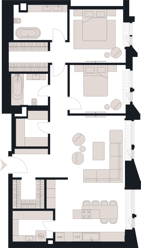 3 ккв (Евро) 120,1 м²
