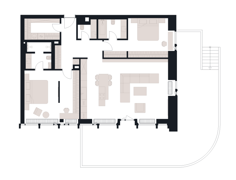 3 ккв (Евро) 152,5 м²