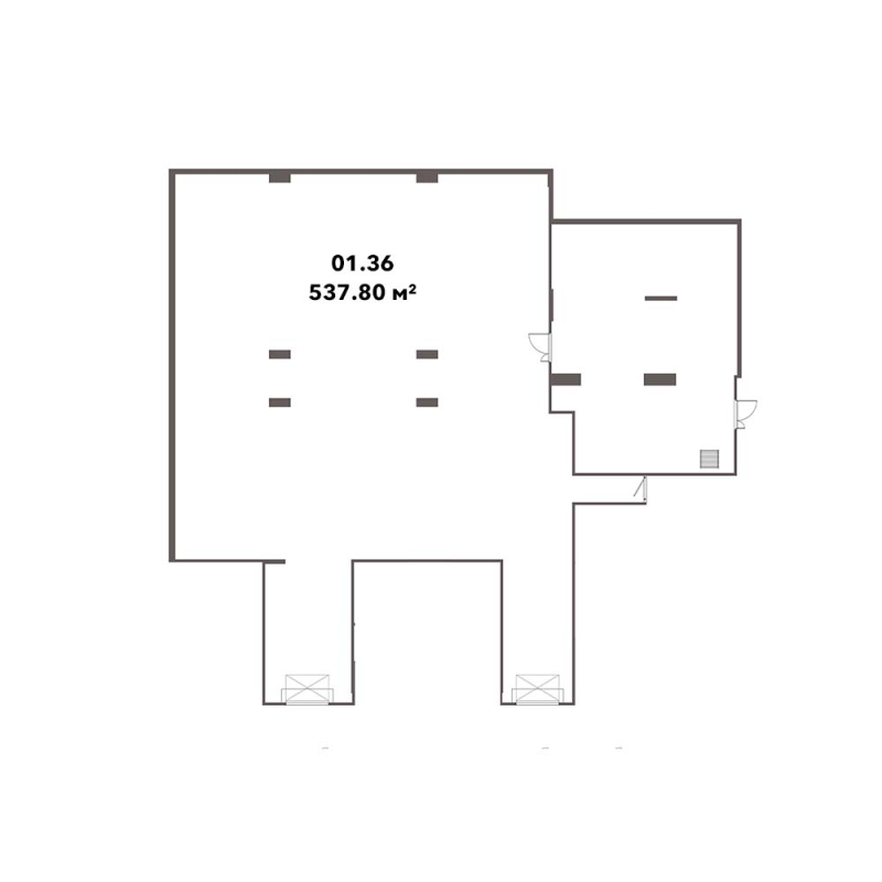 К. пом 537,8 м²