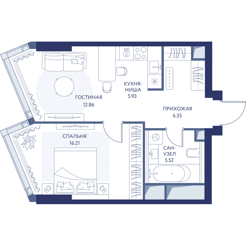 1 ккв 46,8 м²