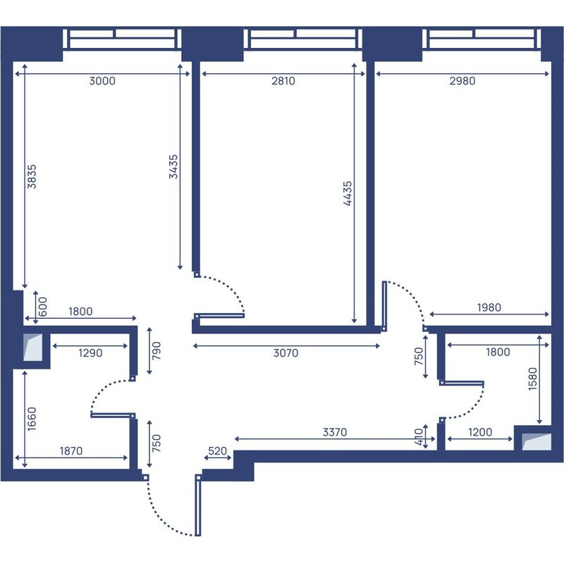 2 ккв 57,7 м²