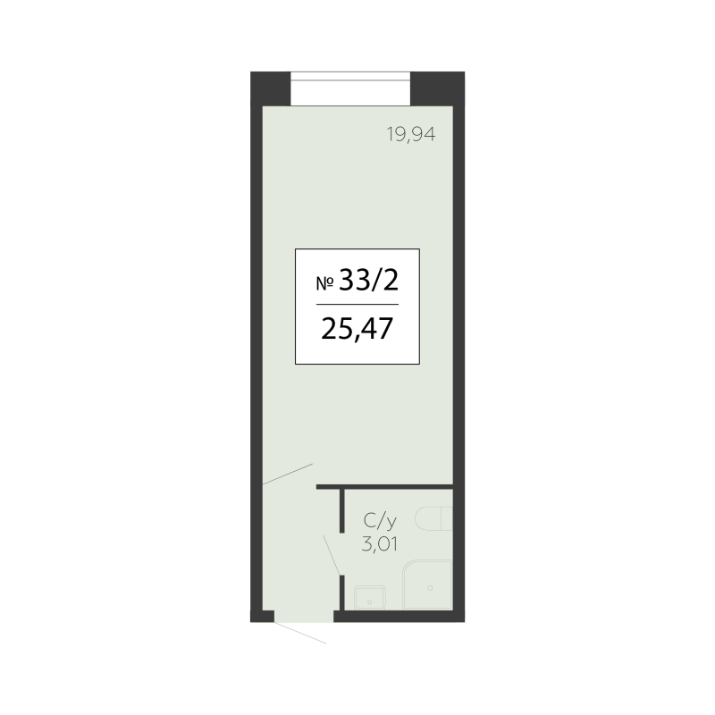 К. пом 25,5 м²