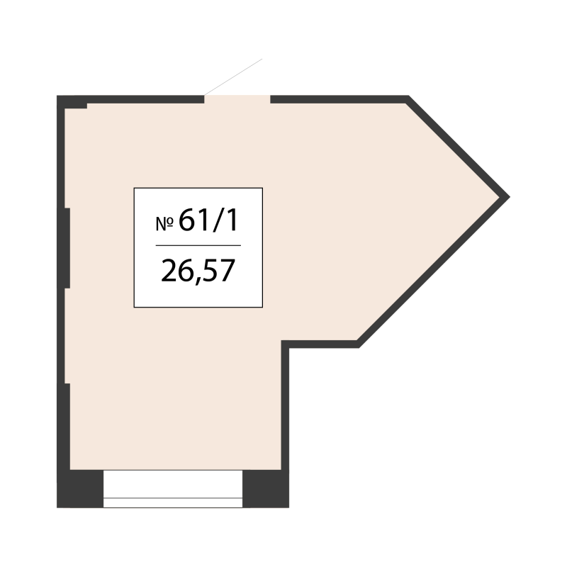 К. пом 26,6 м²