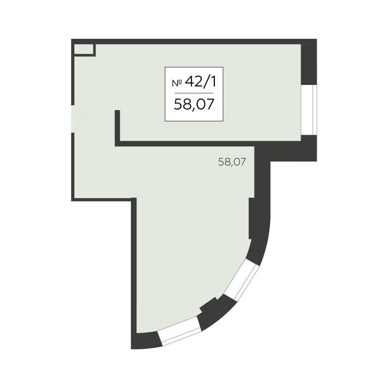 К. пом 58,1 м²