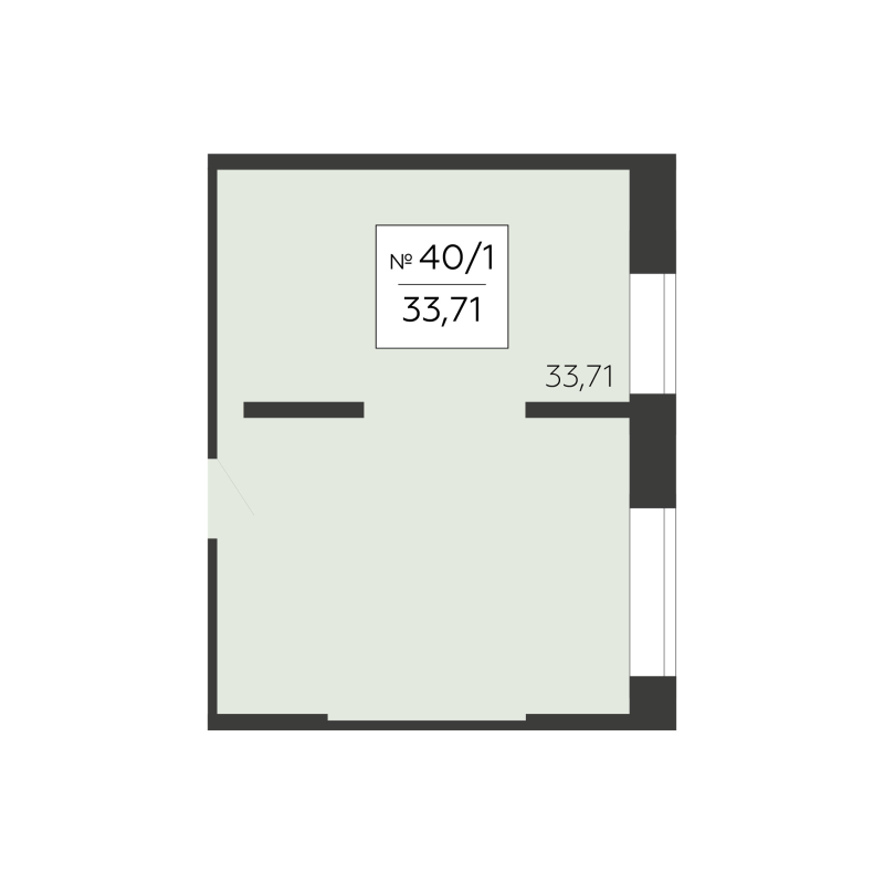 К. пом 33,7 м²