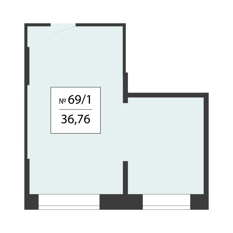 К. пом 36,8 м²