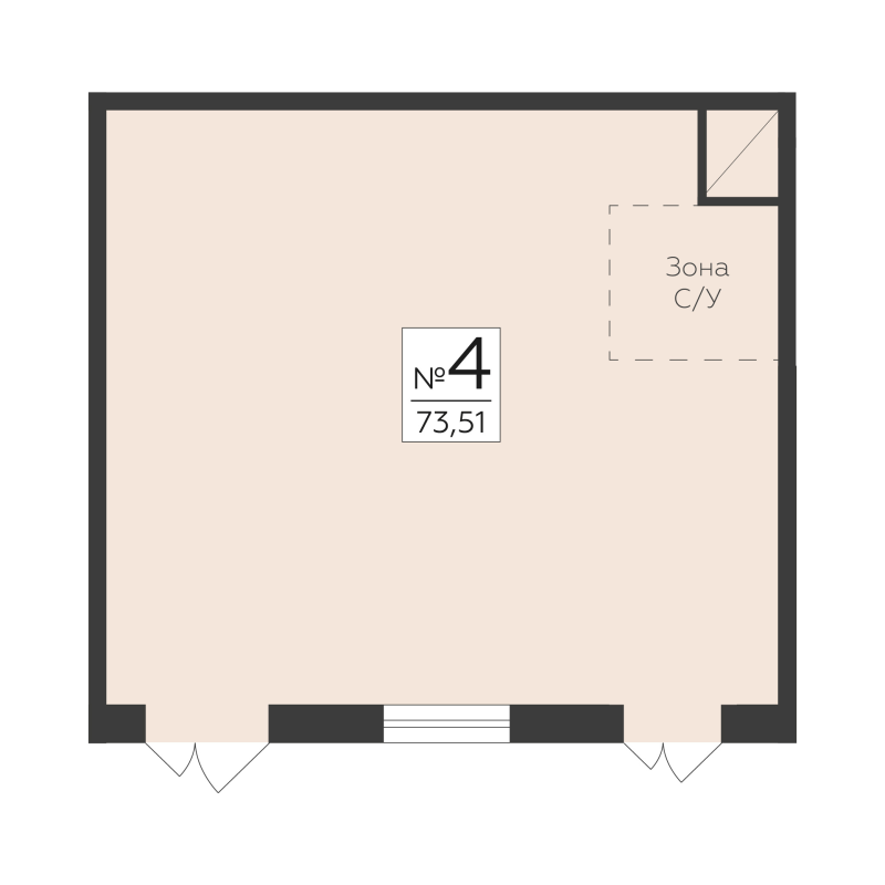К. пом 73,5 м²