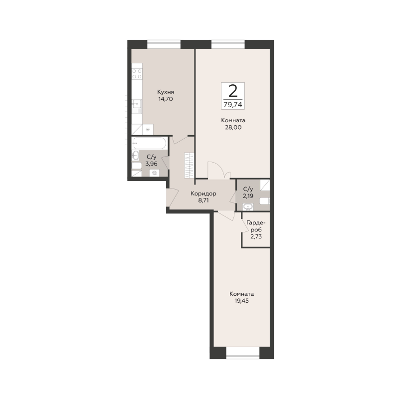 2 ккв 79,7 м²