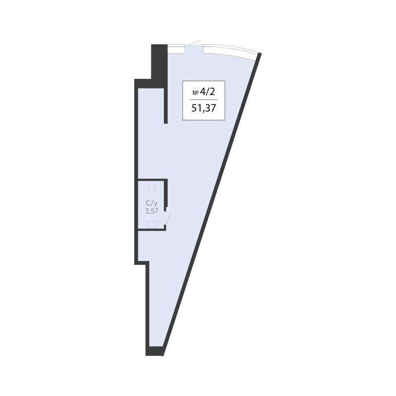 К. пом 51,4 м²