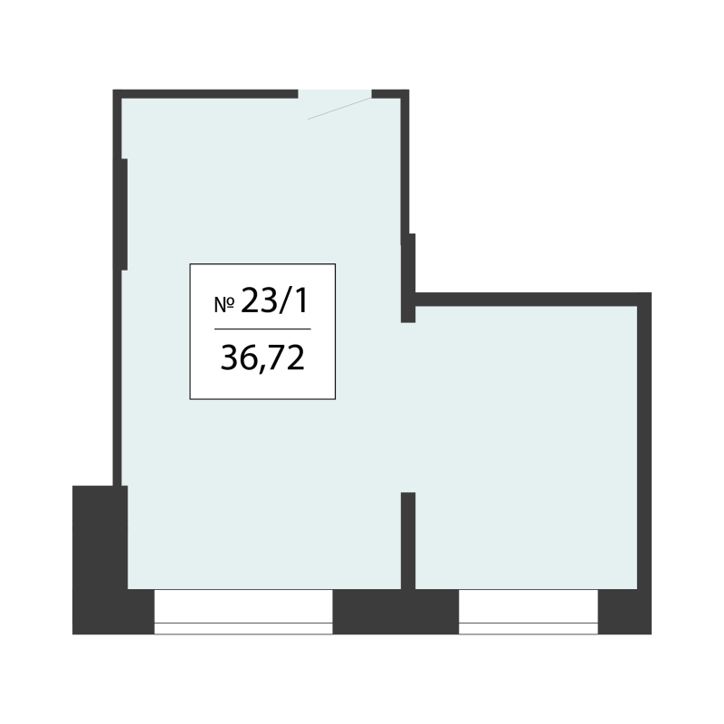 К. пом 36,7 м²