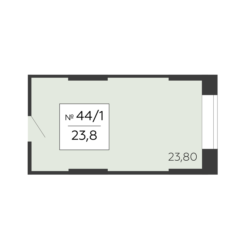 К. пом 23,8 м²