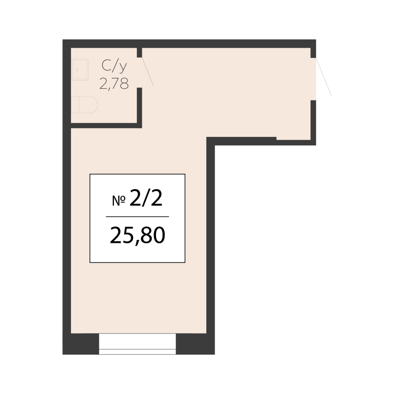 К. пом 25,8 м²