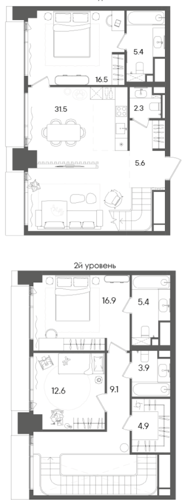 4 ккв (Евро) 114,1 м²