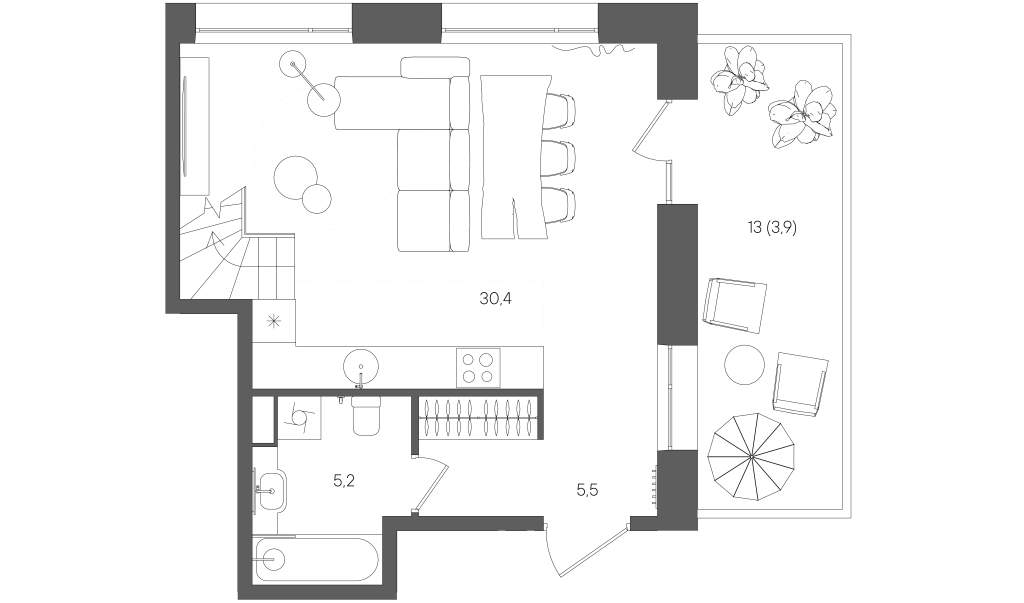 2 ккв (Евро) 78,6 м²