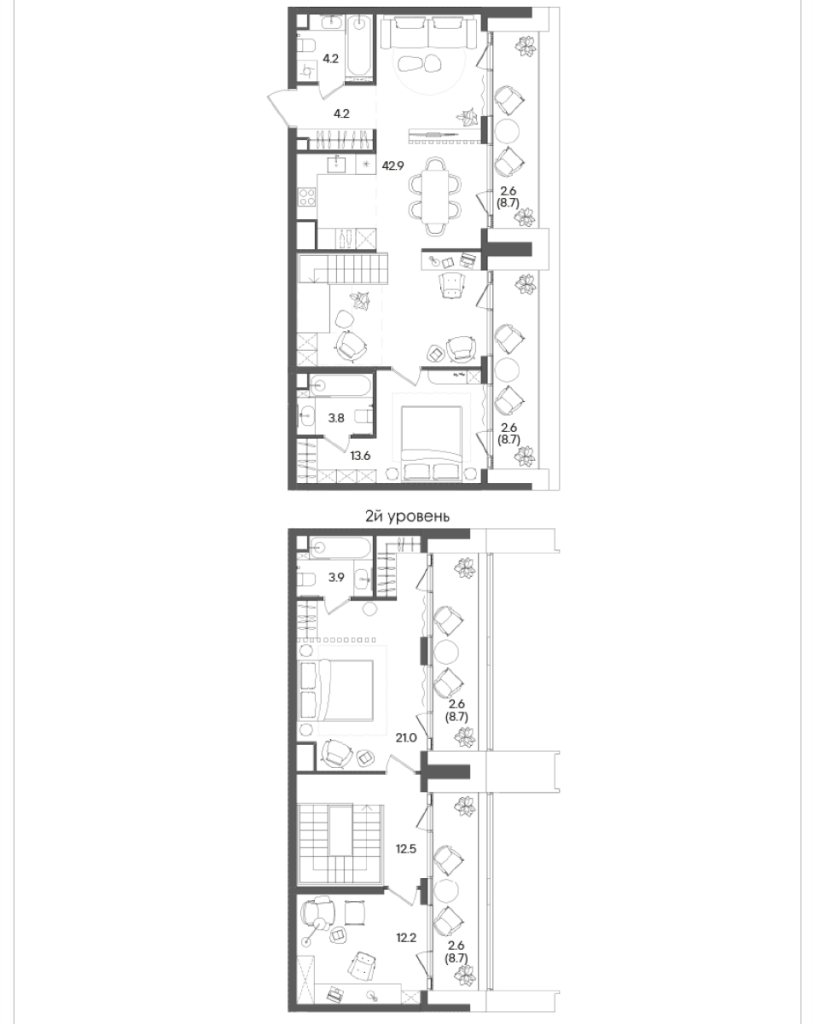 4 ккв (Евро) 122,7 м²