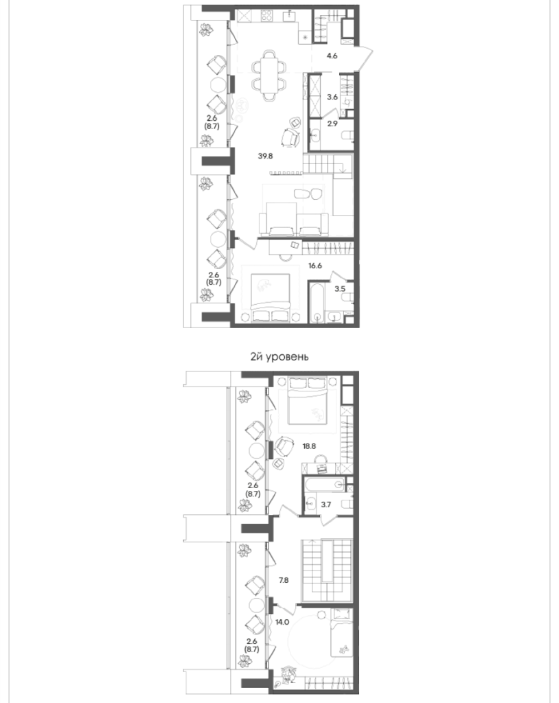 4 ккв (Евро) 126 м²