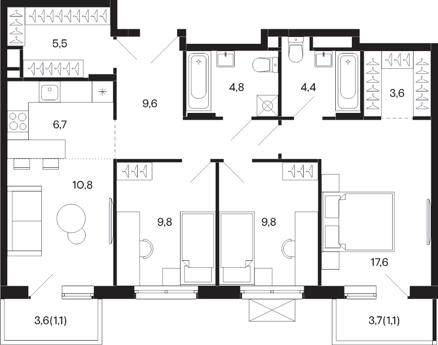 4 ккв (Евро)
