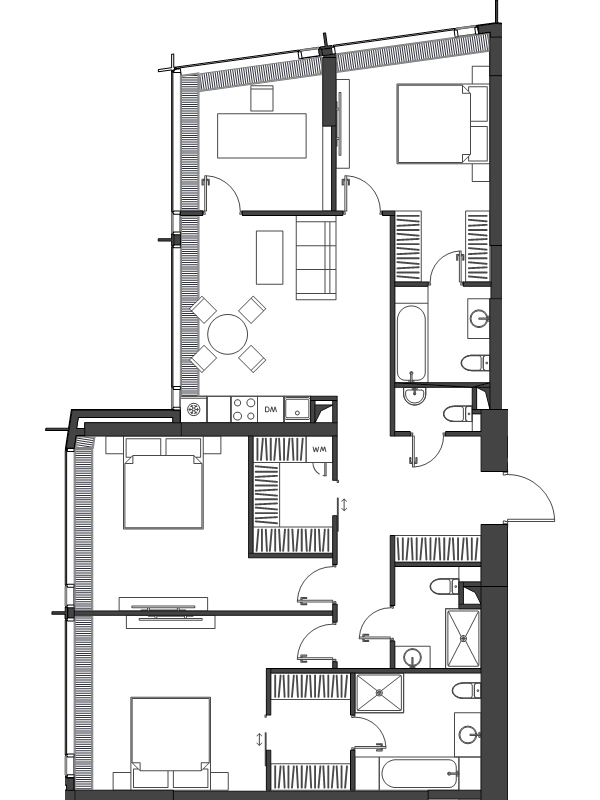 4 ккв 129,7 м²