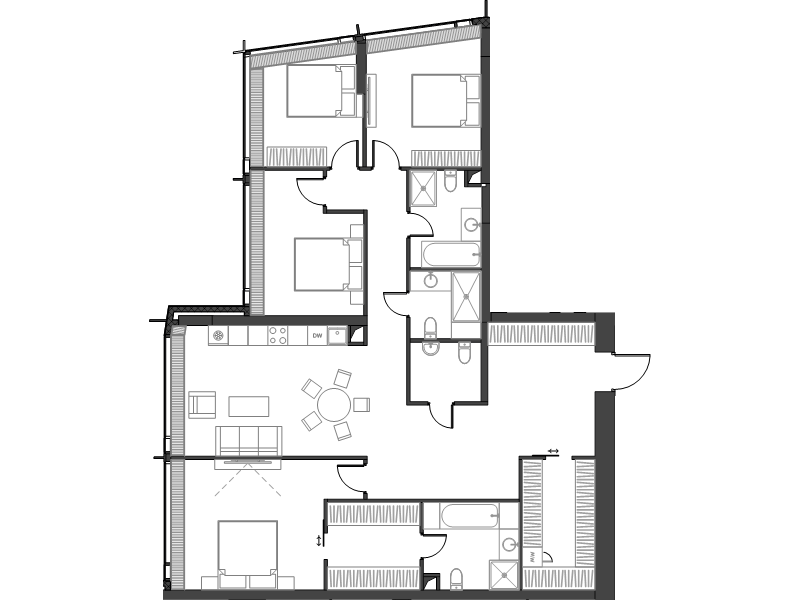 5 ккв (Евро) 167,8 м²