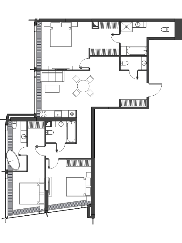 4 ккв (Евро) 123,1 м²